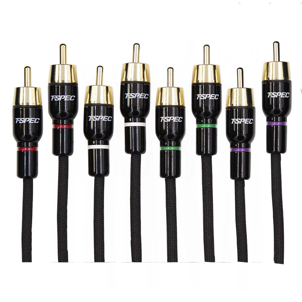 V16 Series 4 Channel RCA Audio Cables - 17 Feet